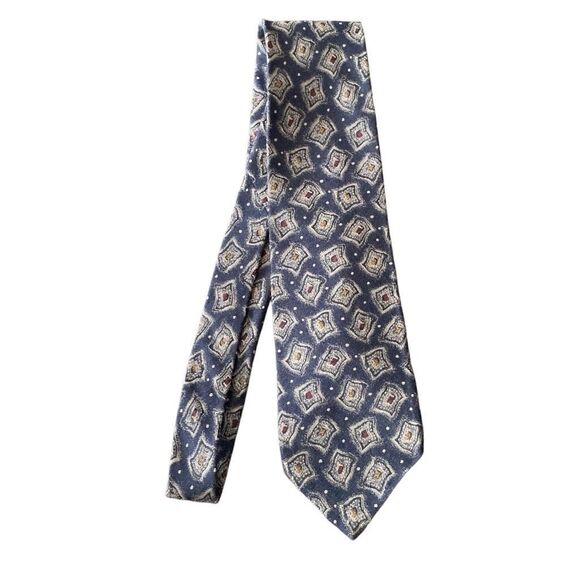 Pre Owned Men’s Joseph Bbou Tie Neck Tie Necktie 100% Silk Made in USA - Picture 2 of 5